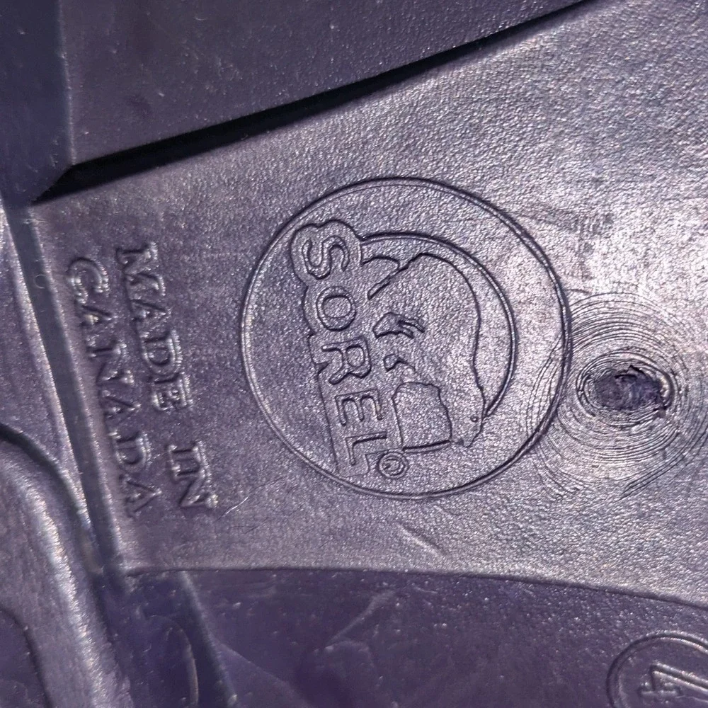 Vintage Kaufman Sorel ELK Boots‎ Made in Canada Purple Grey Youth 4